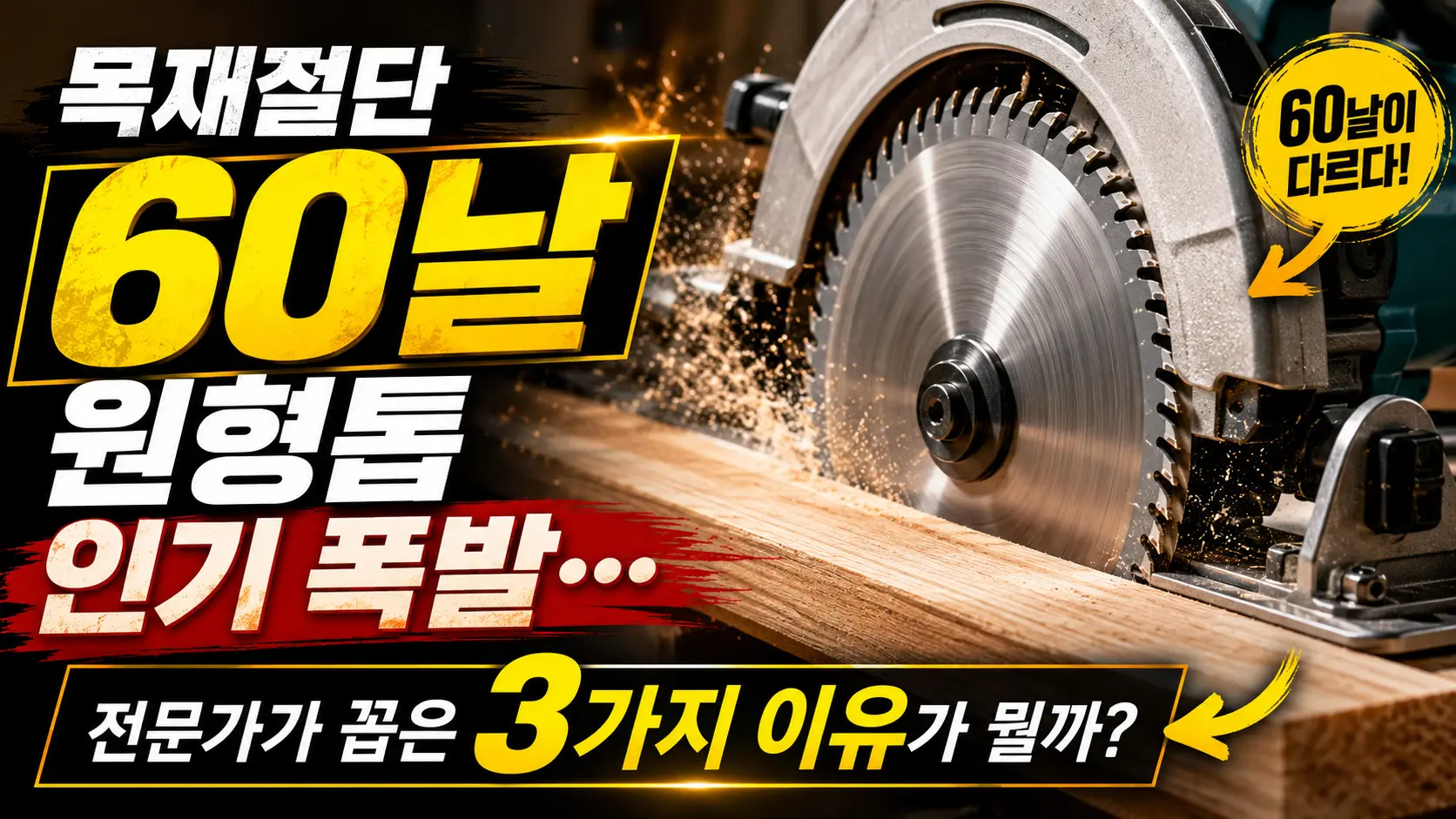 목재절단 60날 원형톱날 이미지